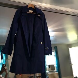 Michael Kors Raincoat. Soft fabric. Blue